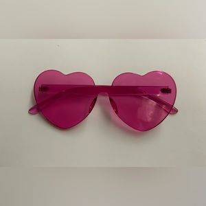 New Red & Pink Novelty Glasses Heart Shaped Pink Women's